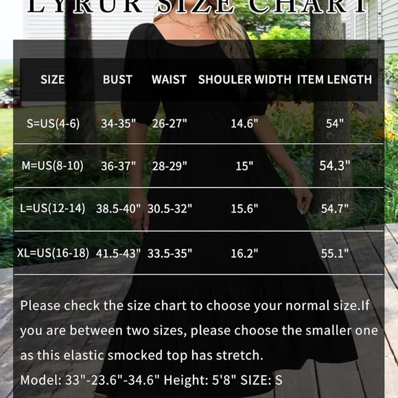 Summer Boho Smocked Maxi Dress Women Floral Tiered Flowy Casual Beach - Picture 4 of 9